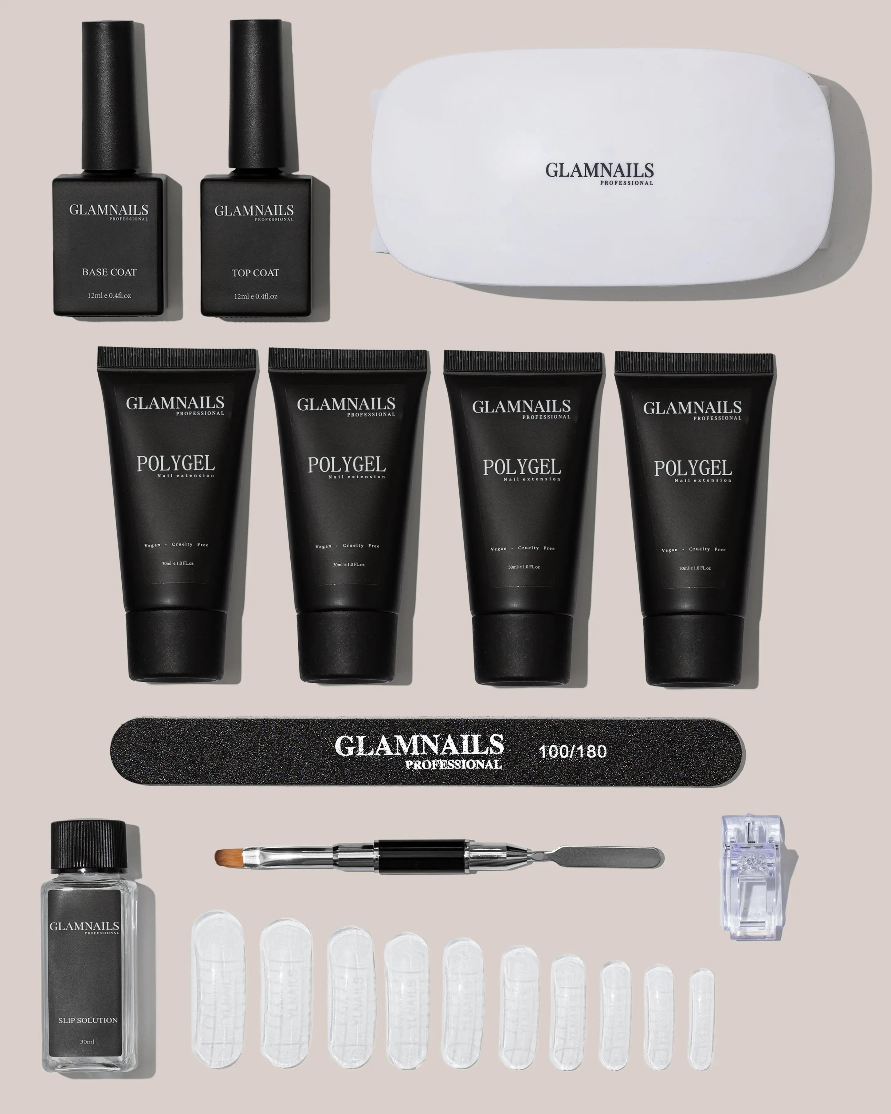 Glamnailsprofessional Santé & beauté > Soin des ongles > Gel à ongles Kit de démarrage Polygel | 2+2 Couleurs Gratuites
